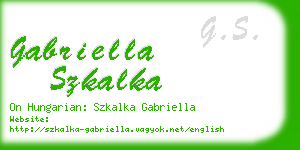 gabriella szkalka business card